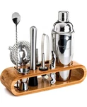 Mixology& Rcocktail Shaker Set Bartender Kit With Stand Drink Mixer. Fixed Price $16.99.