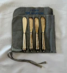 Towle Silverplate Butter Spreaders 4-PIECE Set With Cutco Felt Case. Fixed Price $35.05.