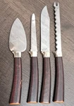 Lot 4 Vtg Amway Usa Mixed Speciality Knives Cheese Knife Stainless Steel Blades. Fixed Price $16.89.