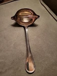 One Christofle France Albi Silverplate Fat & Lean Gravy Ladle Oc. Fixed Price $55.00.