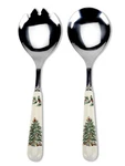Spode Christmas Tree Salad Server Set (2-PIECE) 10 Inch Stainless Steel With. Fixed Price $28.12.