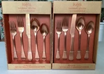 Indira Cambridge 20 Piece Flatware Set. 18/8 Stainless. Katni Copper Antique.. Fixed Price $75.00.