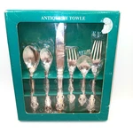 Towle Silver Plated Antique 6 Piece Baby Set Spoons Forks Knife New In Box. Fixed Price $15.99.