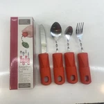 Lightweight Adaptive Utensils Set Large Handle Bendable Spoons Knife Fork New. Fixed Price $11.99.