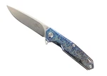 Two Sun Folding Knife Multicolor Titanium Handle D2 Plain Edge TS21-COLOR. Fixed Price $99.99.