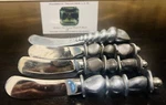 Set Of 4 W/ 1 Mariposa 5.5 Cheese Butter Knives Fish & Sea Shell Design Handle. Fixed Price $25.99.