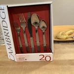 Cambridge Apex Satin Service For 4, 20-PIECE Silverware Set New/box *free Ship*. Fixed Price $31.00.