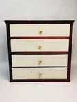 Levenger Wood/canvas Desk Drawer Organizer - Vintage, Mcm, Denmark, Brown. Fixed Price $349.99.