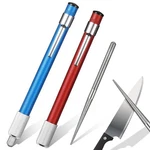 2 Pieces Diamond Retractable Knife Sharpener Steel Sharpening Rod For Kitchen.... Fixed Price $16.93.