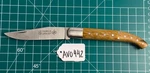 Sabot Basque Olive Wood Handle Folding Knife Made France #AV0442. Fixed Price $60.00.