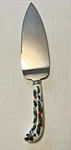Sheffield England Christmas Holly Pie Server Stainless Steel Porcelain Handle. Fixed Price $13.39.