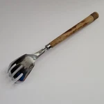 Vintage Chase Stainless Steel Serving Salad Fork Wood Handle Mcm Made Usa. Fixed Price $7.00.