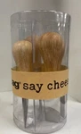 Tag Say Natural Handled Cheese Utensil Set Of 4 Pics. Fixed Price $16.00.