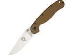 Ontario Rat Pocket Knife 3" Drop Point D2 Satin Blade G-10 Handle Coyote Brown. Fixed Price $49.66.