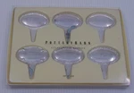 Pottery Barn Package Of 6 Metal Cheese Markers, Gouda, Brie, Bleu, Cheddar +. Fixed Price $14.99.