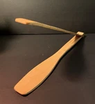 Trudeau 12" Beechwood Flip Foldable - Folding Wooden Tongs. Fixed Price $17.97.