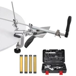 Ruixin RX-009 Professional Knife Sharpener Kit, 4 Whetstones, Hard Case Box. Fixed Price $70.00.