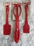 Betty Crocker 2012 Silicone Spatula Salad Tongs Basting Brush Nwt. Fixed Price $17.00.