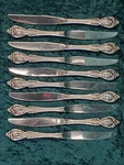 Ten Oneida Community Stainless Brahms Dinner Knives Knife Lot Set. Fixed Price $29.99.