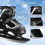 Nattork Adjustable Ice Skates For Kids Youth Hockey Lace-up Boys Girls 1-4. Fixed Price $40.50.
