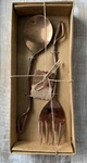Thirstystone Copper Salad Server Set Distressed Handles Stainless Steel. Fixed Price $29.99.