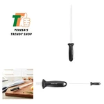 Ceramic Rod Knife Honing Steel,black/white 10 Inch. Fixed Price $52.99.