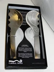 Carrol Boyes Salad Servers Utensil Set - Kissing Couple Very Nice Box. Fixed Price $44.99.