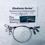 60 Lb Stainless Steel Fishing Leader 9" & 12" Stranded Wire 3 Pack Bb Swivel. Fixed Price $15.50.