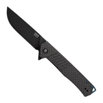 Tekto Alpha Folding Knife Blade Carbon Fiber Blue (F1R-CFBK-D2BK1-A2). Fixed Price $140.00.