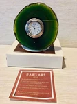 New York Rablabs, Pure Brazilian, Agate Clock, Green.. Fixed Price $60.00.
