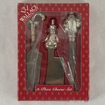 Wallace Silversmith 3 Piece Cheese Set Silverplated, Holiday Christmas. Fixed Price $24.99.
