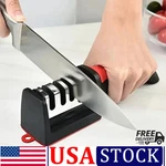 Knife Sharpener Tool Kitchen 3-STAGE Manual Sharpening For Chef Knives Scissors. Fixed Price $10.34.
