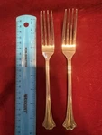 Reed & Barton Lyndon Stainless Steel Dinner Fork Set Of Two. Fixed Price $17.50.