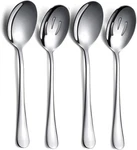 4-PIECE Stainless Steel Serving Utensil Set 2 Spoons And Slotted. Fixed Price $14.99.