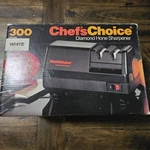 Chef's Choice Diamond Hone Electric Knife Sharpener Model 300 W/original Box. Fixed Price $10.73.