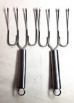 Stainless Steel Turkey Poultry Lifter Forks, Avon - Nib. Fixed Price $18.00.
