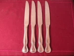 Set Of Dinner Knives Mikasa Jaselyn Glossy Stainless Steel Beaded Knife 9 3/4". Fixed Price $26.14.