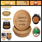 Siudangka 200 Pcs Air Fryer Liners - Disposable Parchment Paper Sheets For Ninja. Fixed Price $34.99.