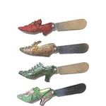 High Heel Shoe Slipper Cheese Spreader Knives Stainless Set Of 4 Euc. Fixed Price $8.95.