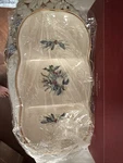 3-PART Oval Divided Server Winter Greetings By Lenox, Nib. Fixed Price $45.00.