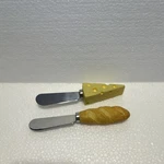 Boston Warehouse Stainless Steel Cheese Spreaders Set Of 2 Bread Handles. Fixed Price $5.00.