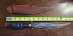 Vintage Scorpion Blade Antique Mexican Knife With Bull Horn Handle Circa 1890'S. Fixed Price $165.00.