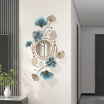 Ginkgo Leaf Metal Wall Mirror Decoration Modern Art Hanging Christmas Gift. Fixed Price $69.99.
