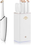 Kitajun Smart Kitchen Knife Set With Holder German Stainless Steel - White. Fixed Price $42.54.