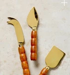 Anthropologie Wire Wrapped Cheese Knives Set Nib. Fixed Price $14.99.