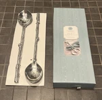 Martha Stewart Park Leaves Collection Set Of 2 Willow Salad Servers 15 Inches. Fixed Price $24.99.