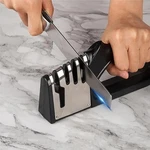 Kitchen 4 Segment Knife Sharpener Portable Non Slip Base Household Gadget. Fixed Price $14.00.