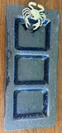 Rare Vtg Mud Pie Blue Crab Server Recycled Glass Coastal Nautical Decor. Fixed Price $58.50.