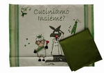 Kitchen Breakfast Set 40X55 Cm Cotton Happy People Item KA08350101 Made In Italy. Fixed Price $28.74.