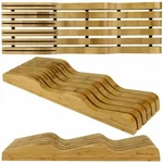 Heim Concept 2PC Premium Bamboo Wood Knife Storage Blocks Set. Fixed Price $39.99.